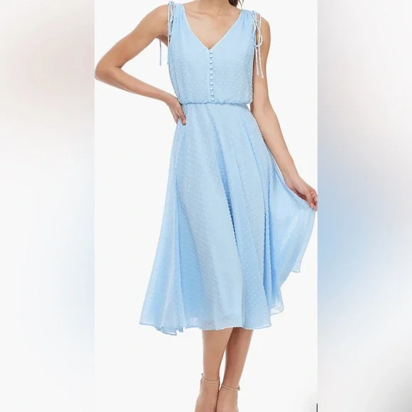 Gal Meets Glam | Dresses | Rare Gorgeous Nwt Pale Blue Chiffon Midi Clip Dot Dress | Poshmark Gal Meets Glam | Dresses | Rare Gorgeous Nwt Pale Blue Chiffon Midi Clip Dot Dress | Poshmark